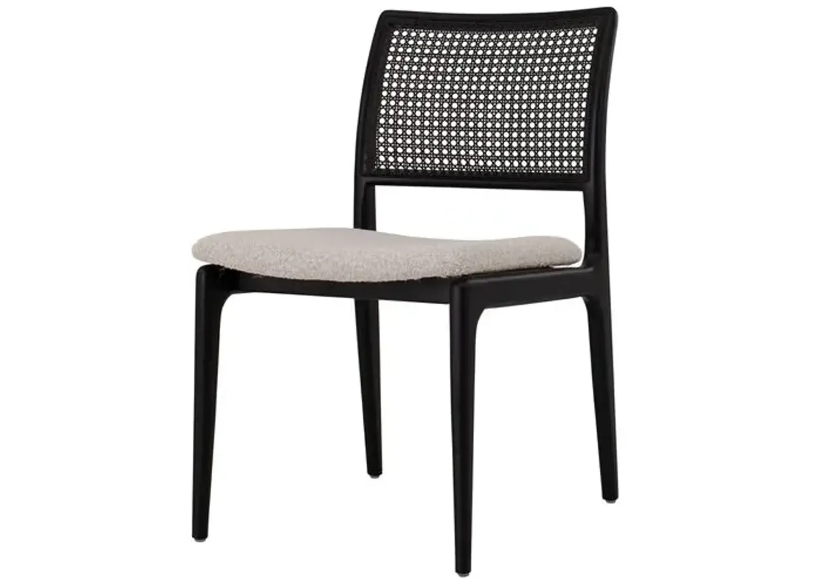 Valerie Cane Side Chair - Black