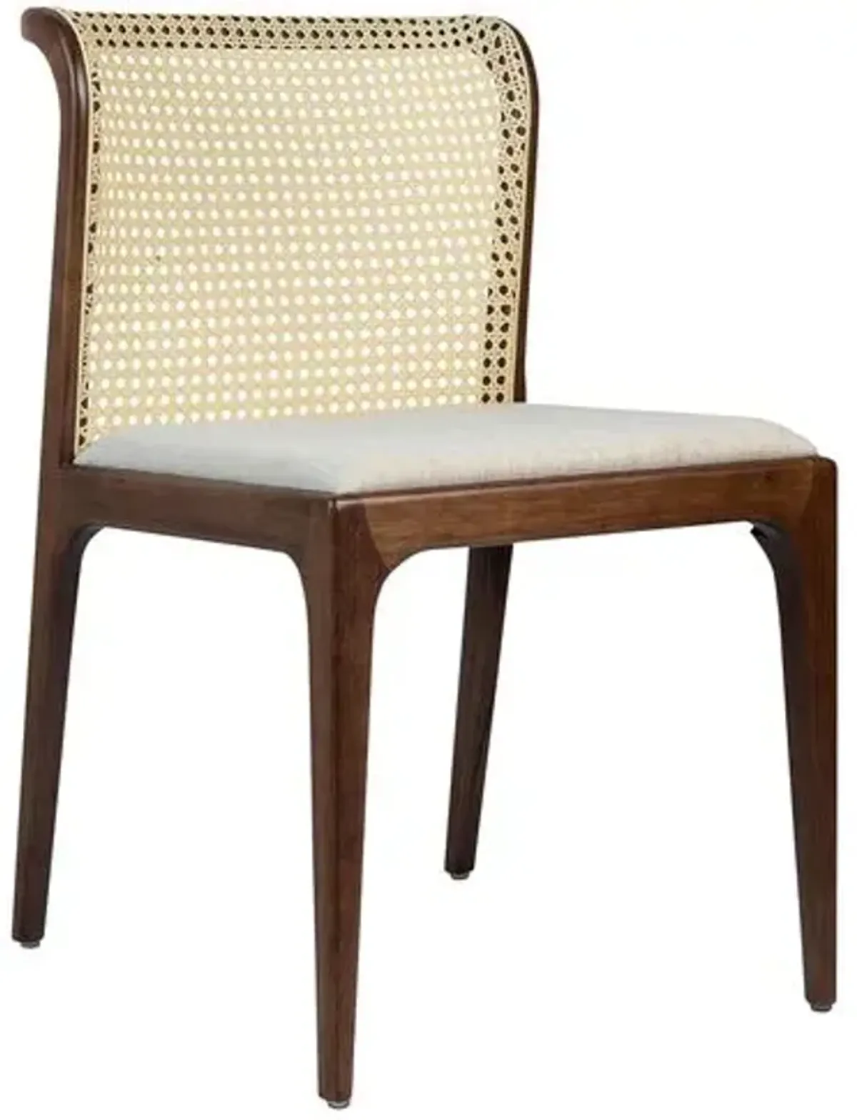 Martina Modern Brazilian Cane Side Chair - Brown