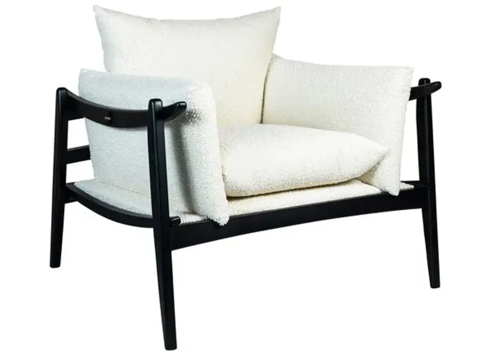 Amelio Accent Chair - Black, Comfortable, Durable, Cushioned