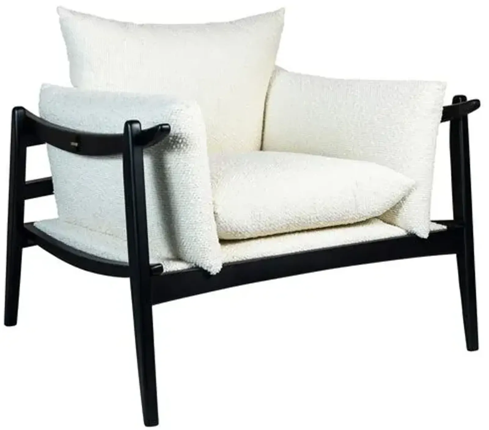 Amelio Accent Chair - Black, Comfortable, Durable, Cushioned