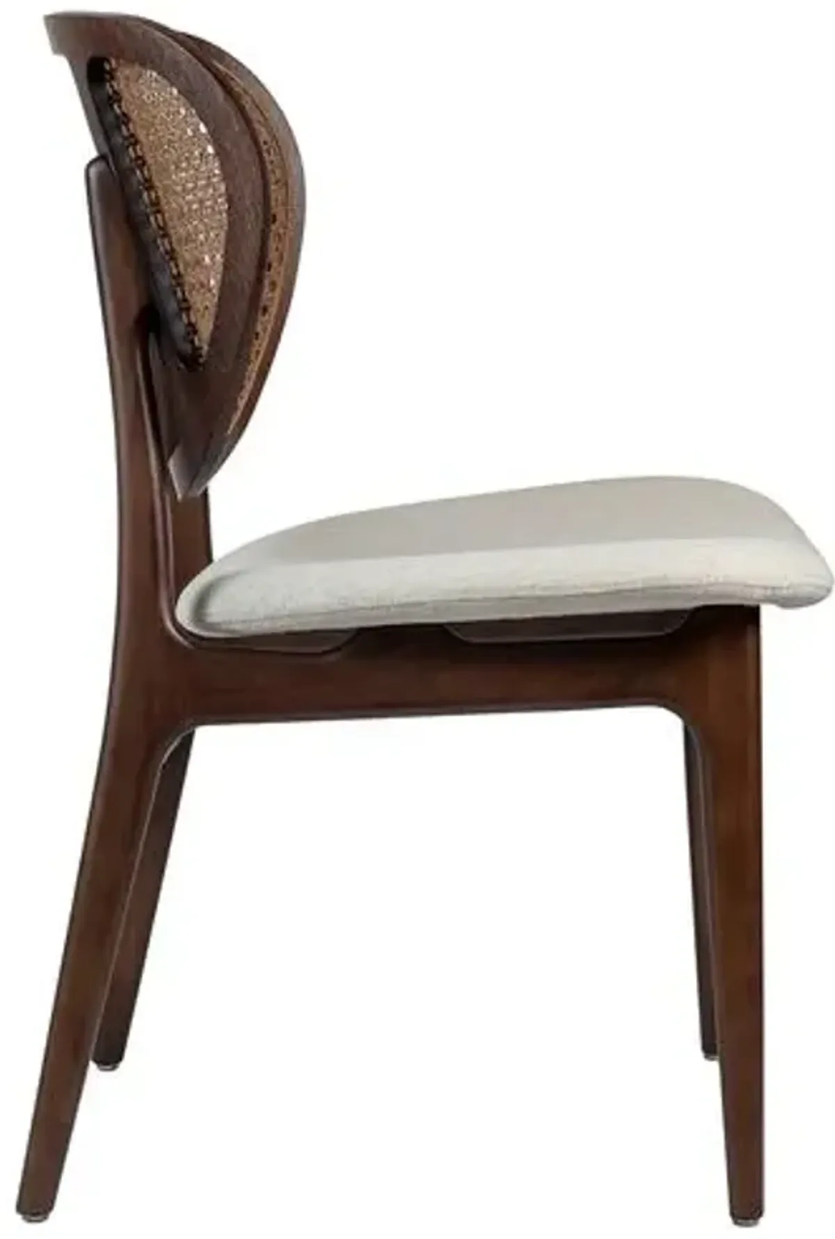 Nina Cane Side Chair - Brown