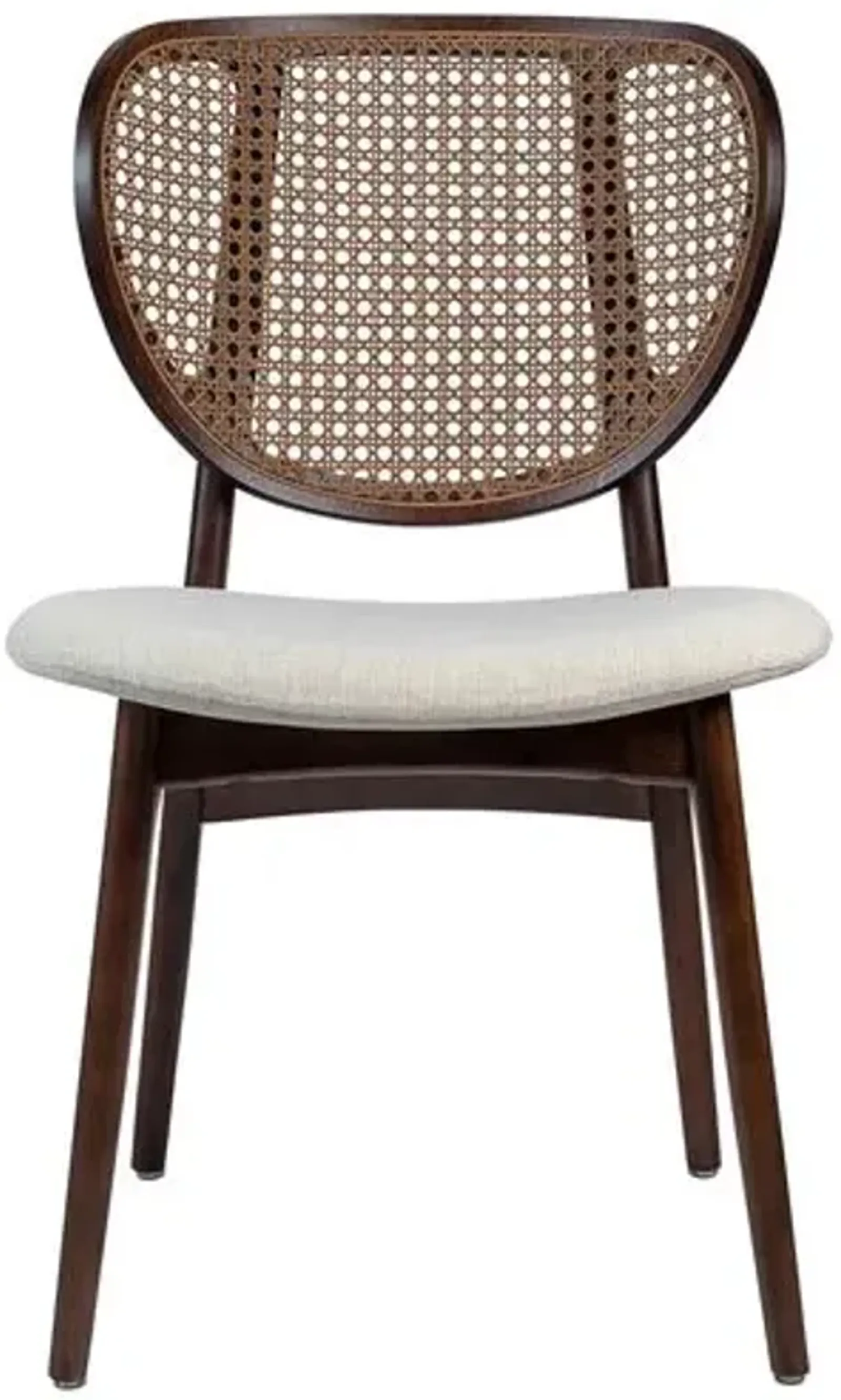 Nina Cane Side Chair - Brown