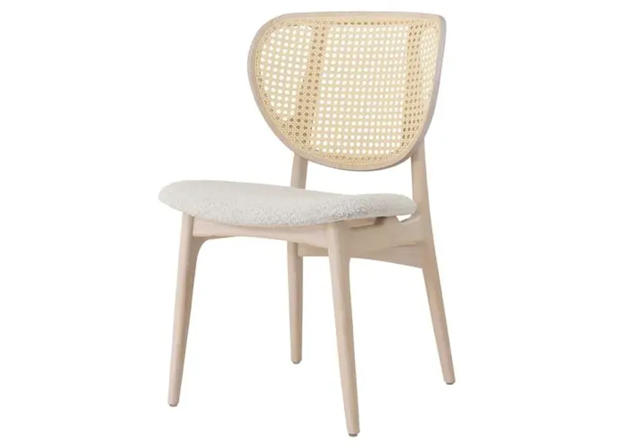 Nina Cane Side Chair - Brown