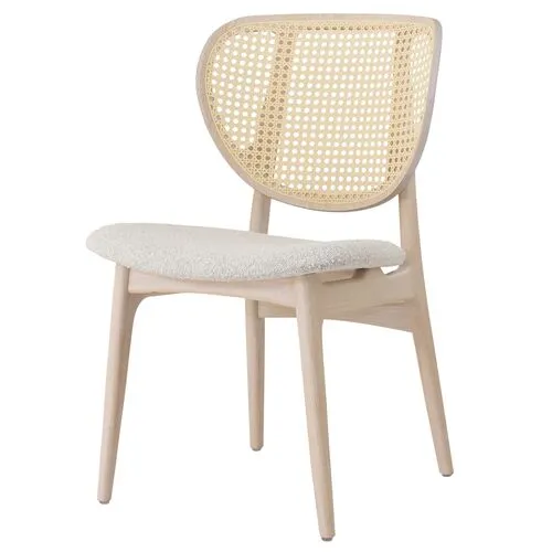 Nina Cane Side Chair - Brown