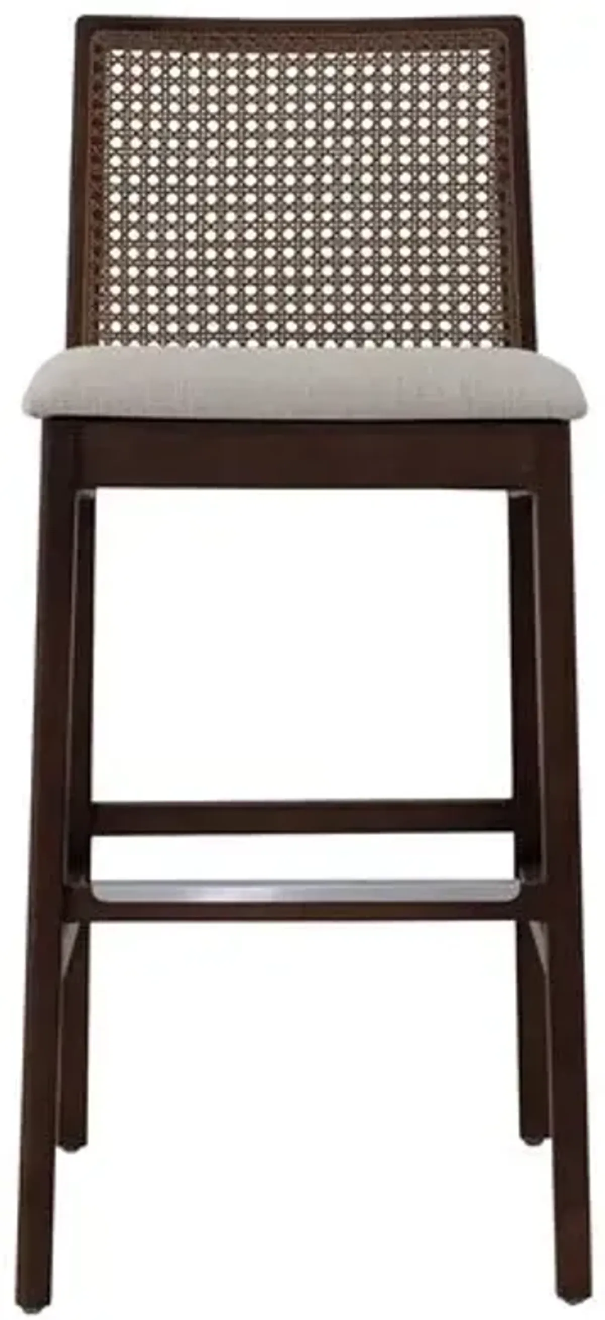 Mateo Cane Barstool - Brown