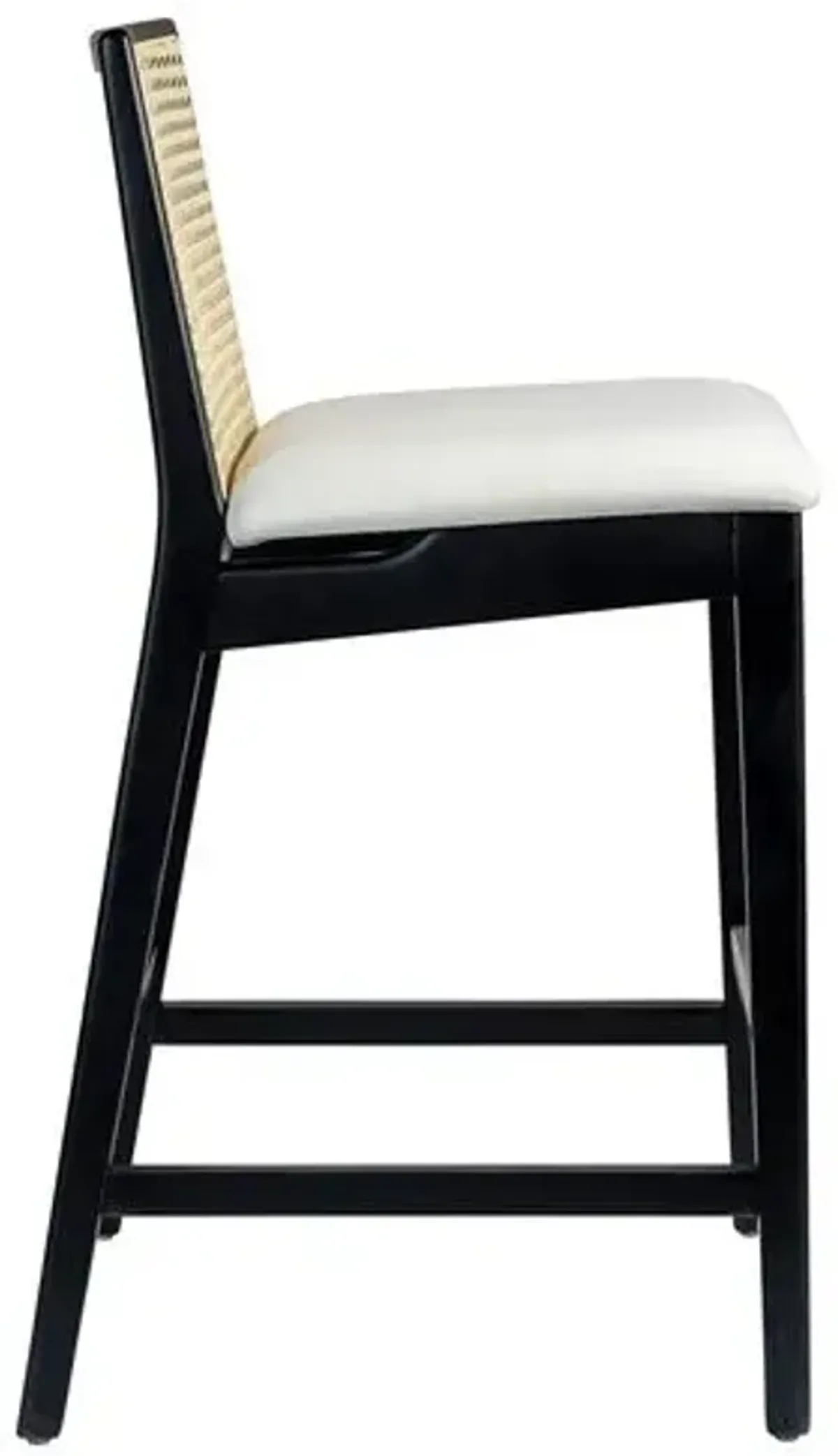 Mateo Cane Barstool - Black