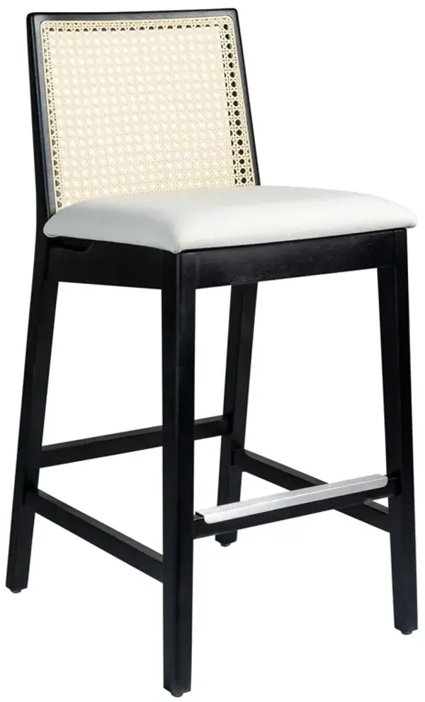 Mateo Cane Barstool - Black