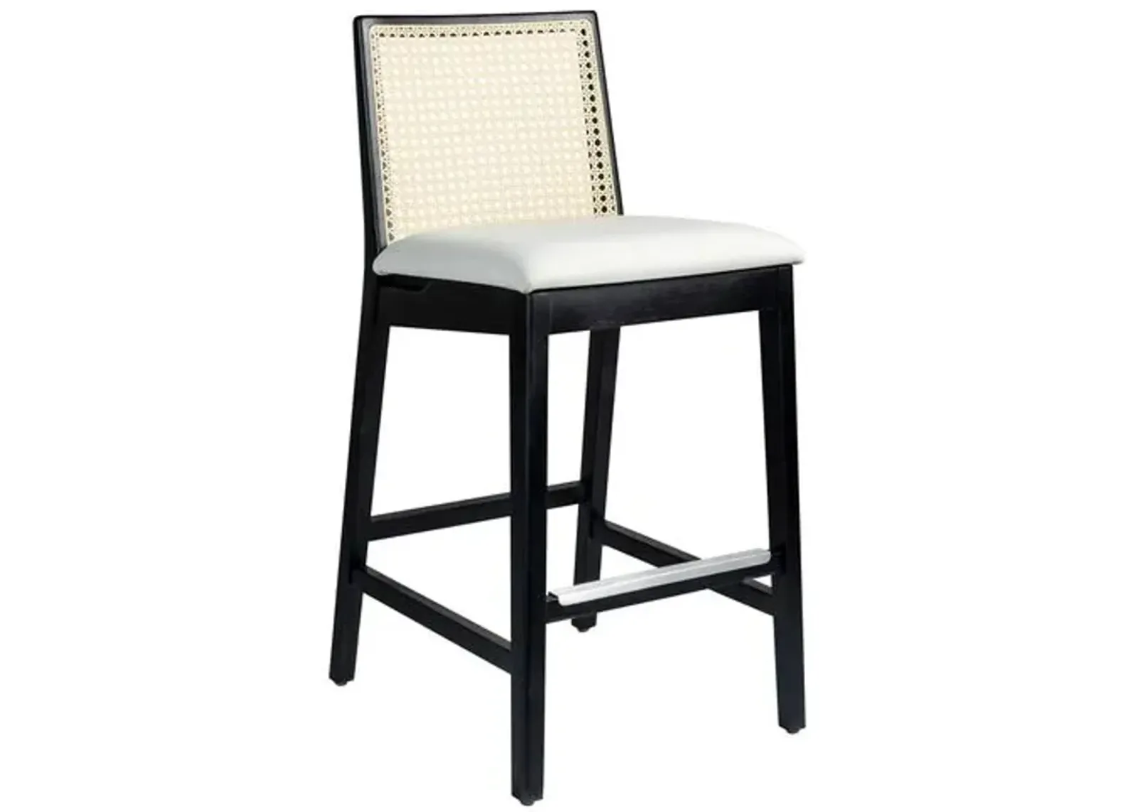 Mateo Cane Barstool - Black