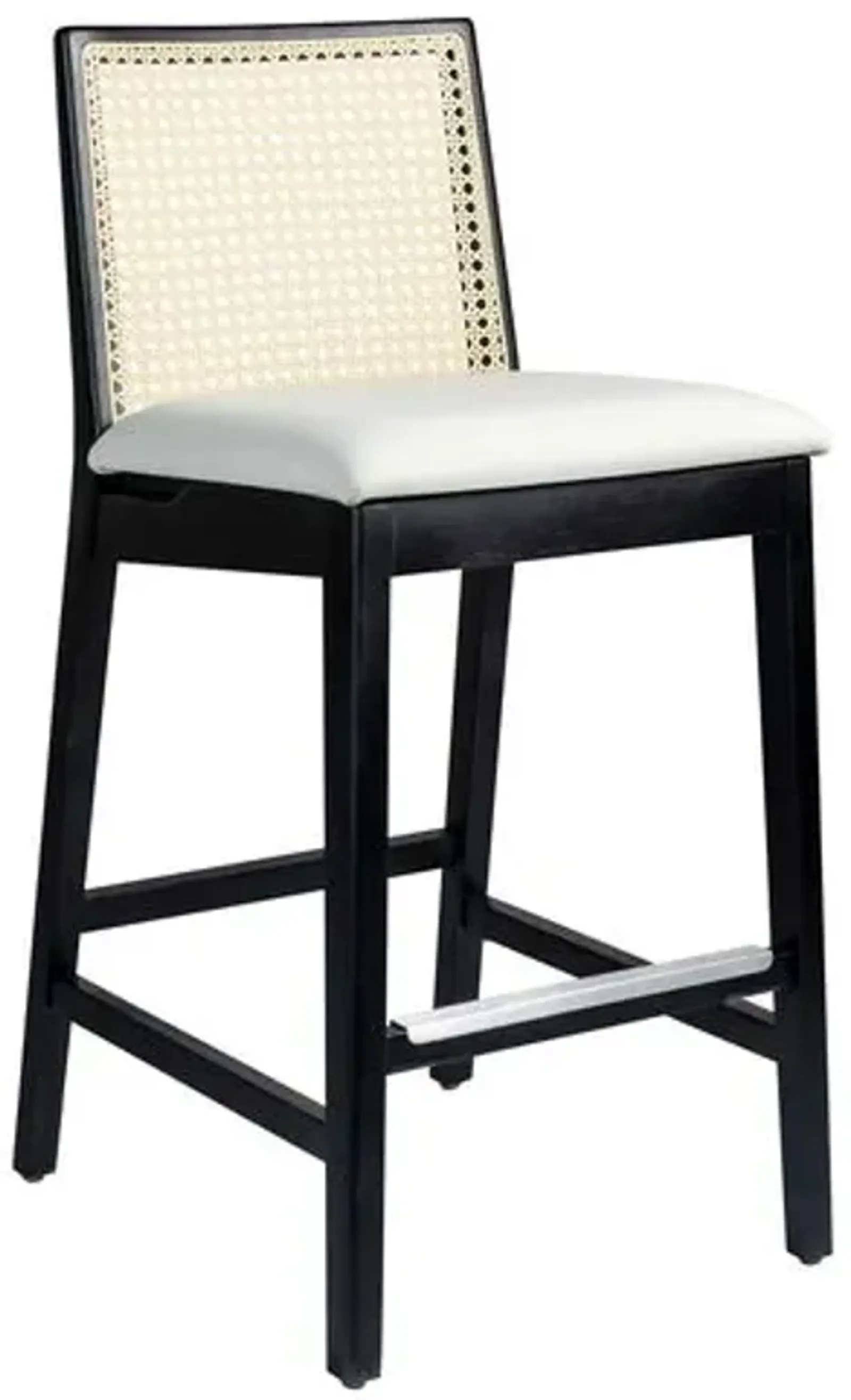 Mateo Cane Barstool - Black