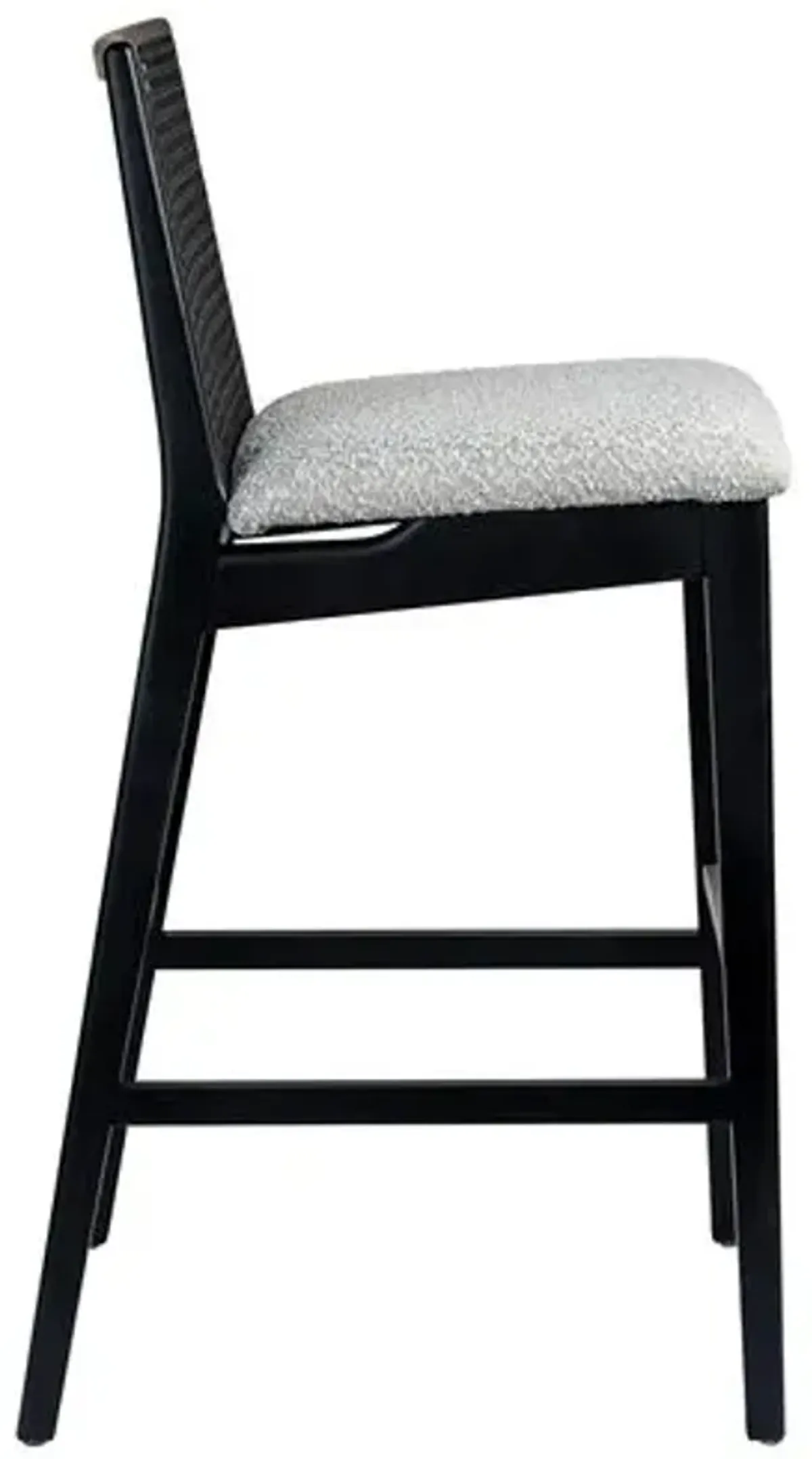 Mateo Cane Barstool - Black