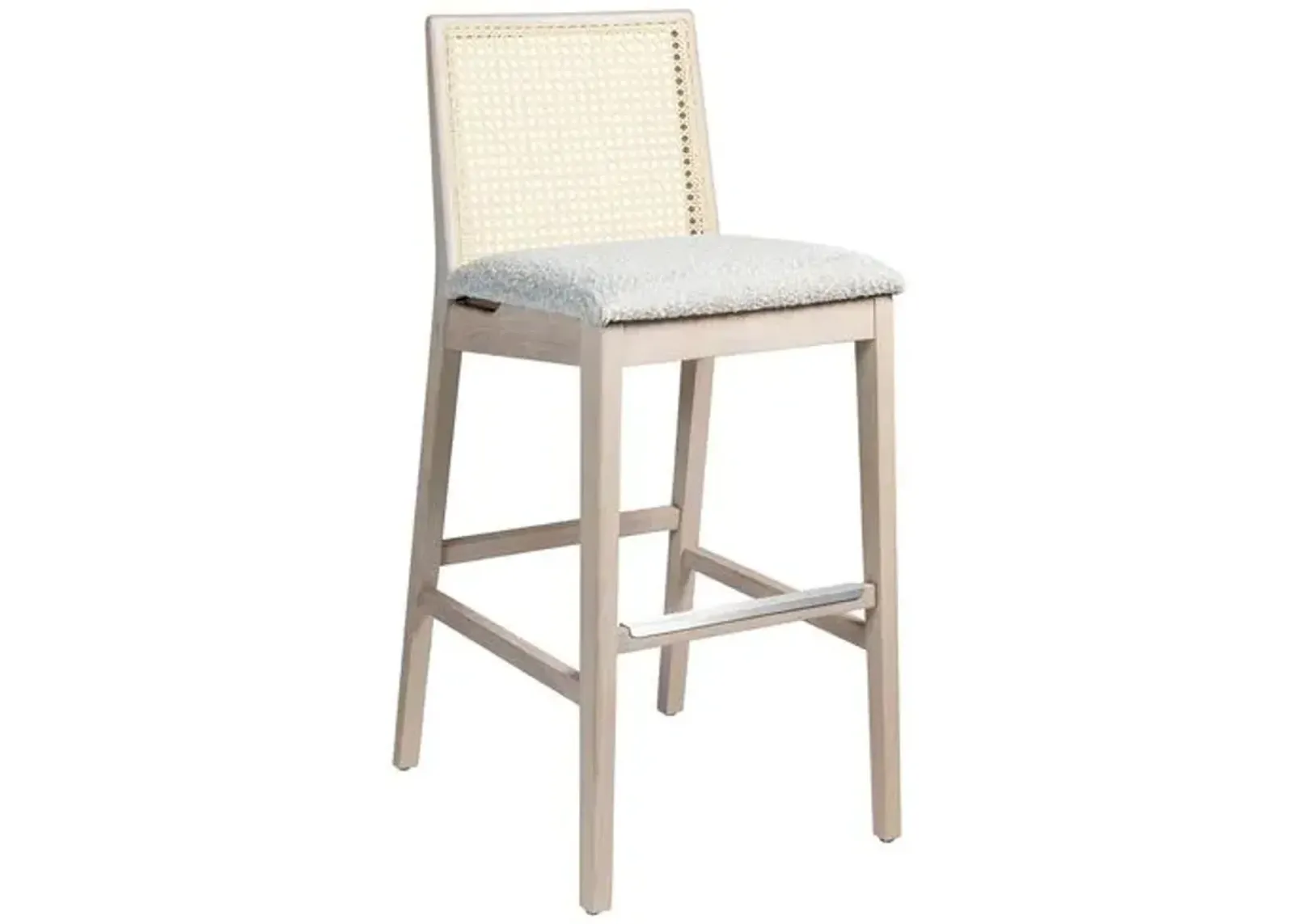 Mateo Cane Barstool - Brown