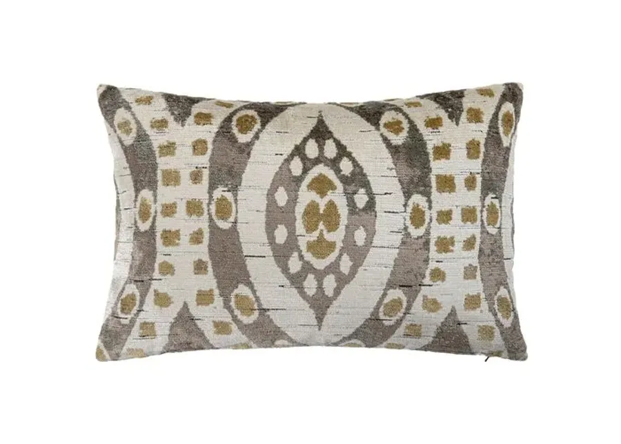 Virginia 16x24 Velvet Lumbar Pillow - Moonstone - The Piper Collection