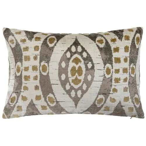 Virginia 16x24 Velvet Lumbar Pillow - Moonstone - The Piper Collection