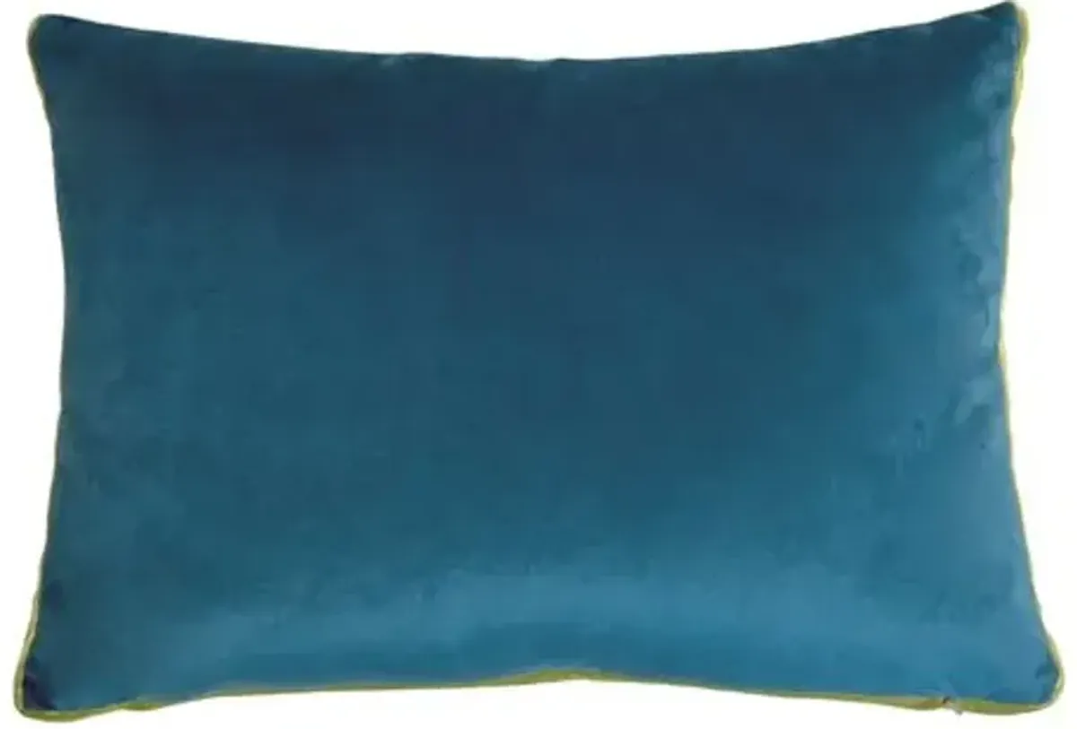 Eloise 14x20 Velvet Lumbar Pillow - The Piper Collection