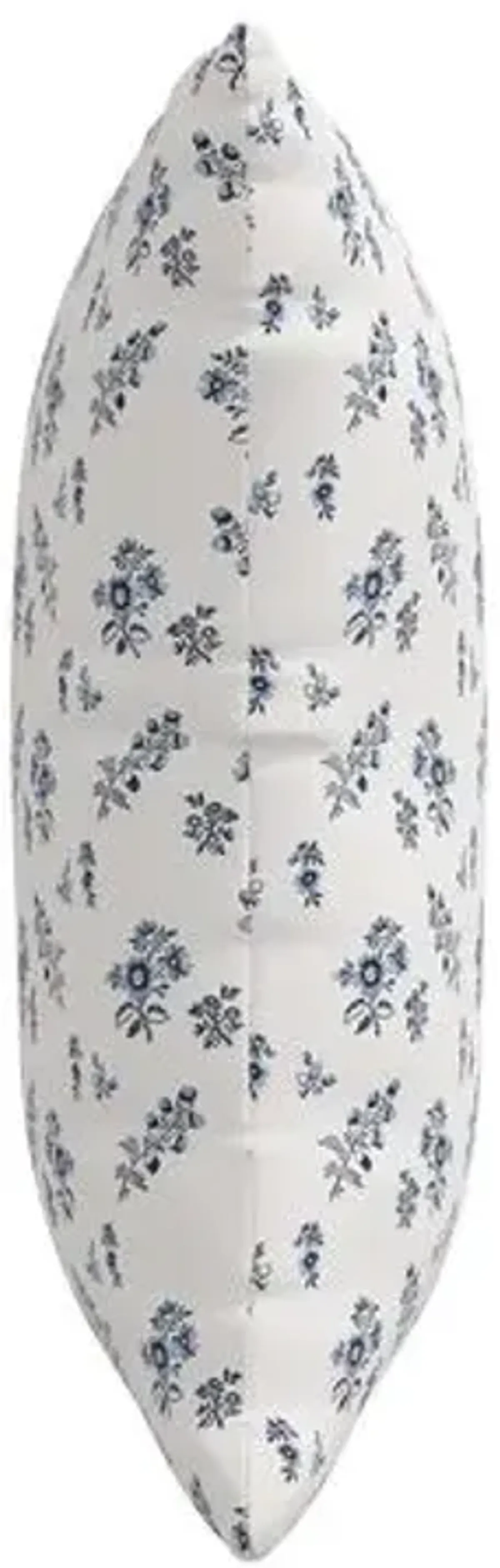 Izzy Ditsy Floral Pillow - White/Blue