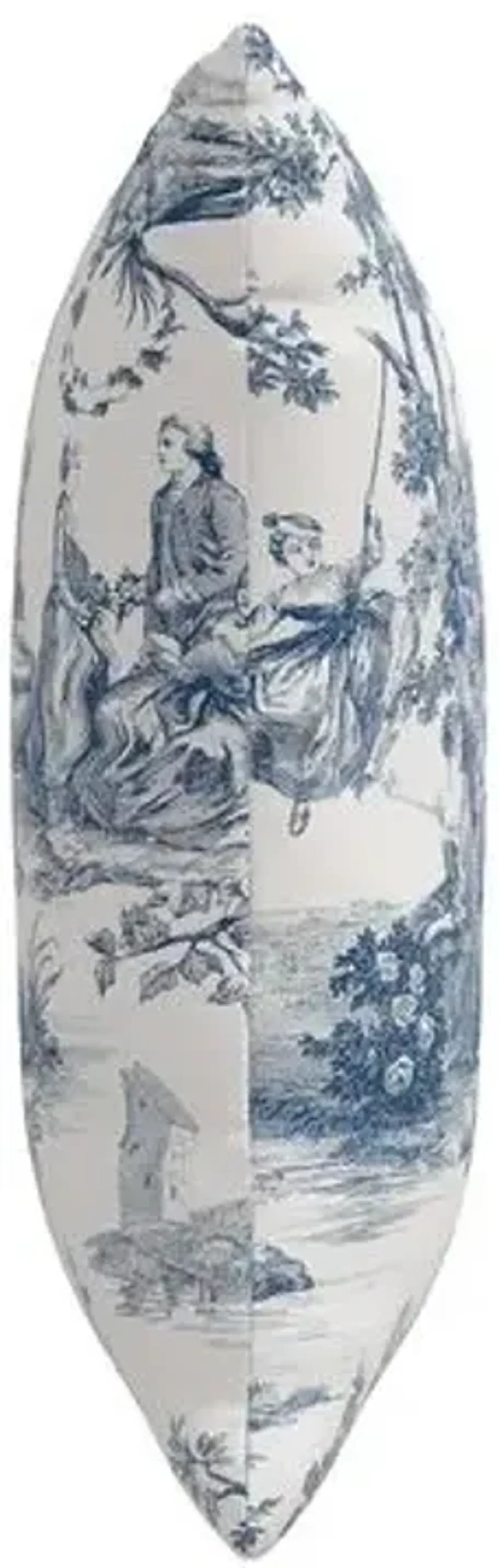 Daphne Chinoiserie Pillow - Blue/White