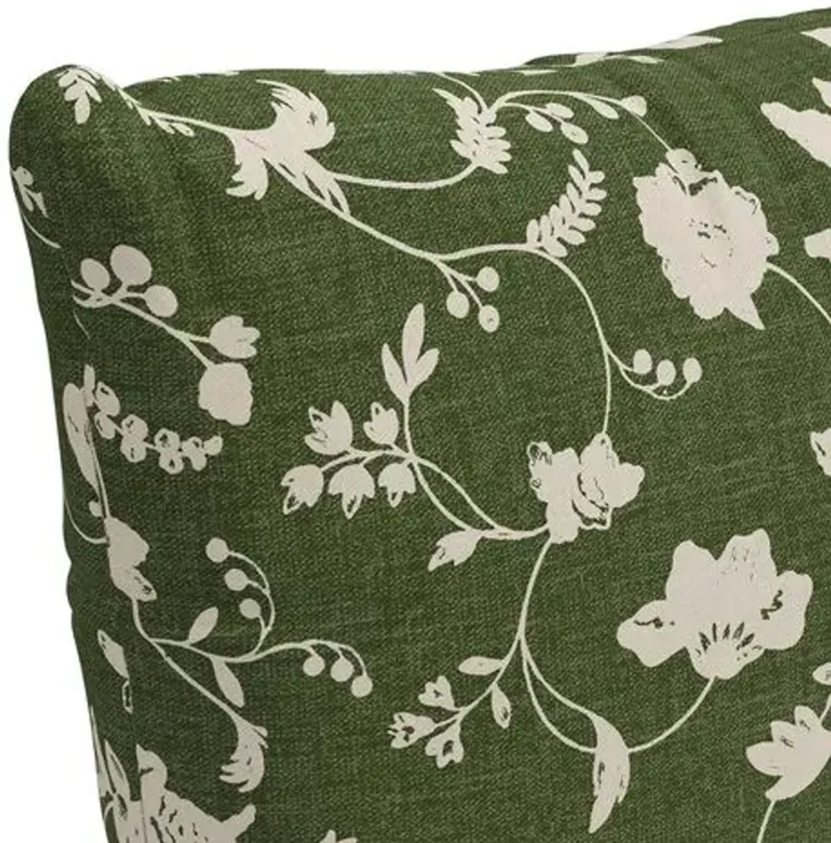 Leyla Floral Pillow - Olive