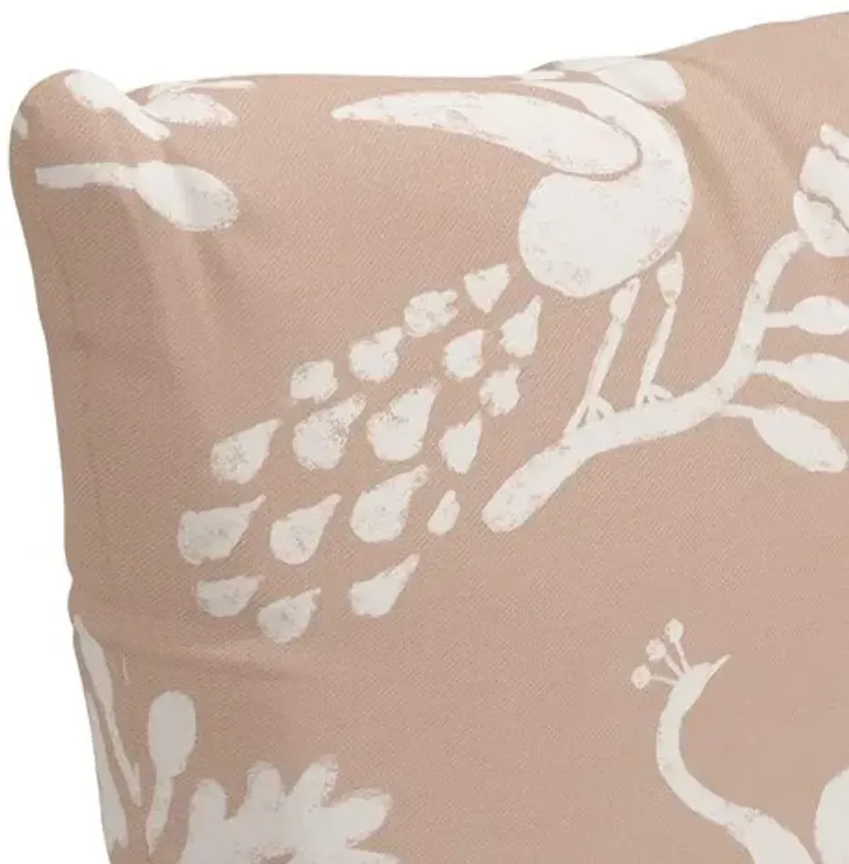 Scarlett Peacock Pillow - Pink