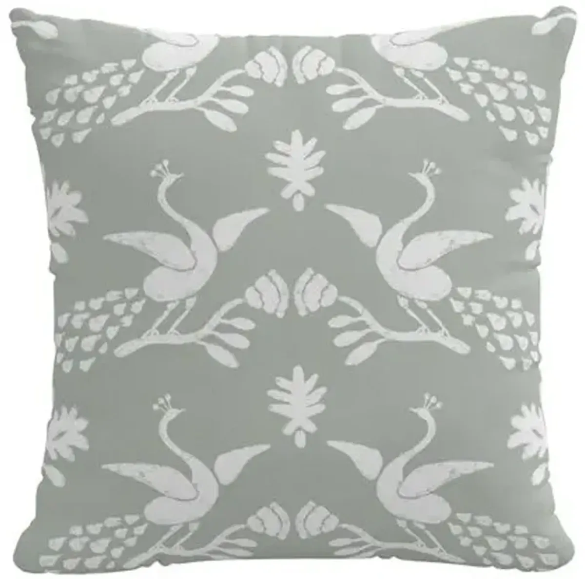 Scarlett Peacock Pillow - Mist