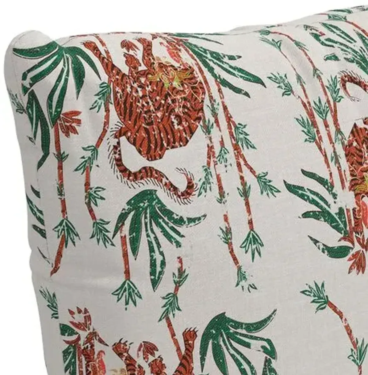 Saber Tiger Pillow - Bamboo Cream