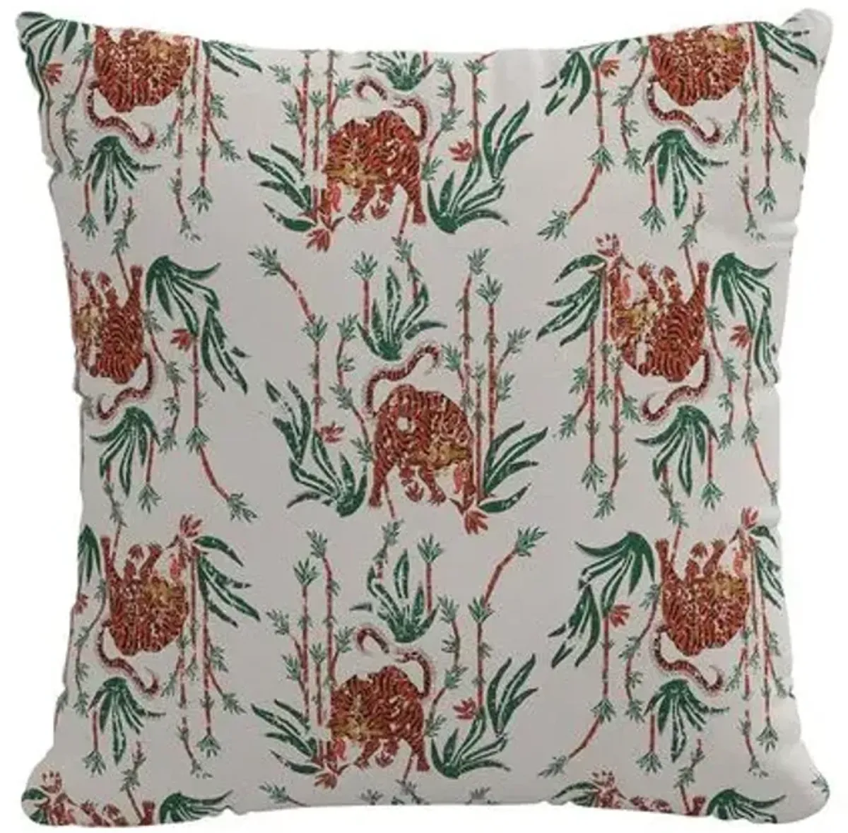 Saber Tiger Pillow - Bamboo Cream