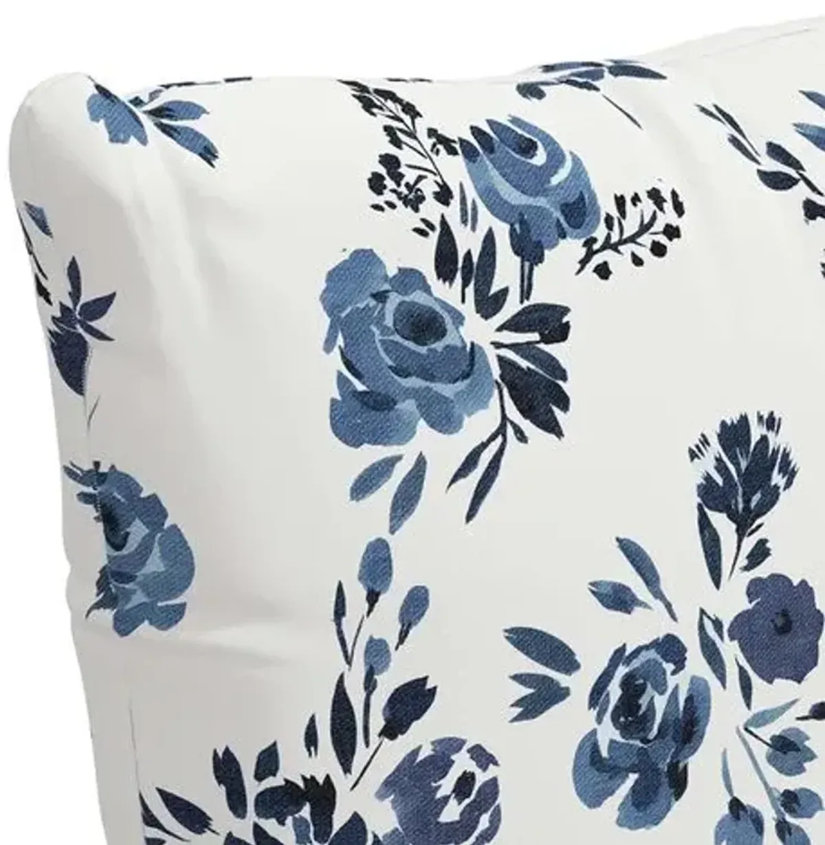 Natalia Wildflower Pillow - Blue