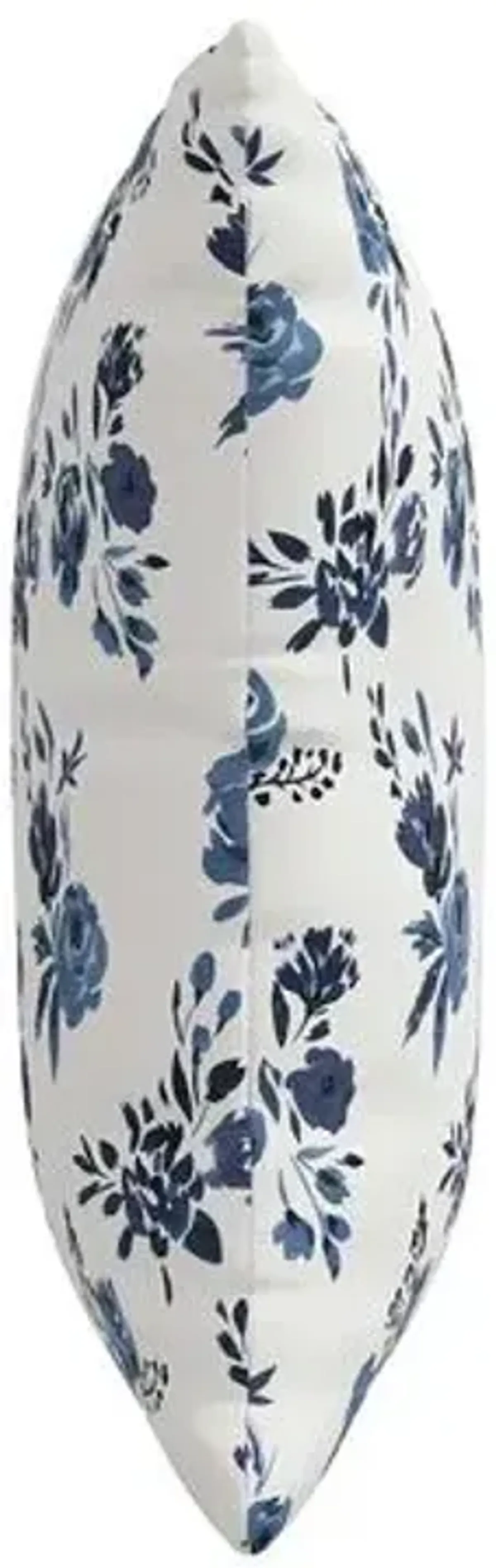 Natalia Wildflower Pillow - Blue