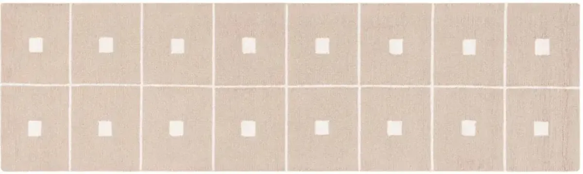 Checker Board Rug, Beige/Ivory