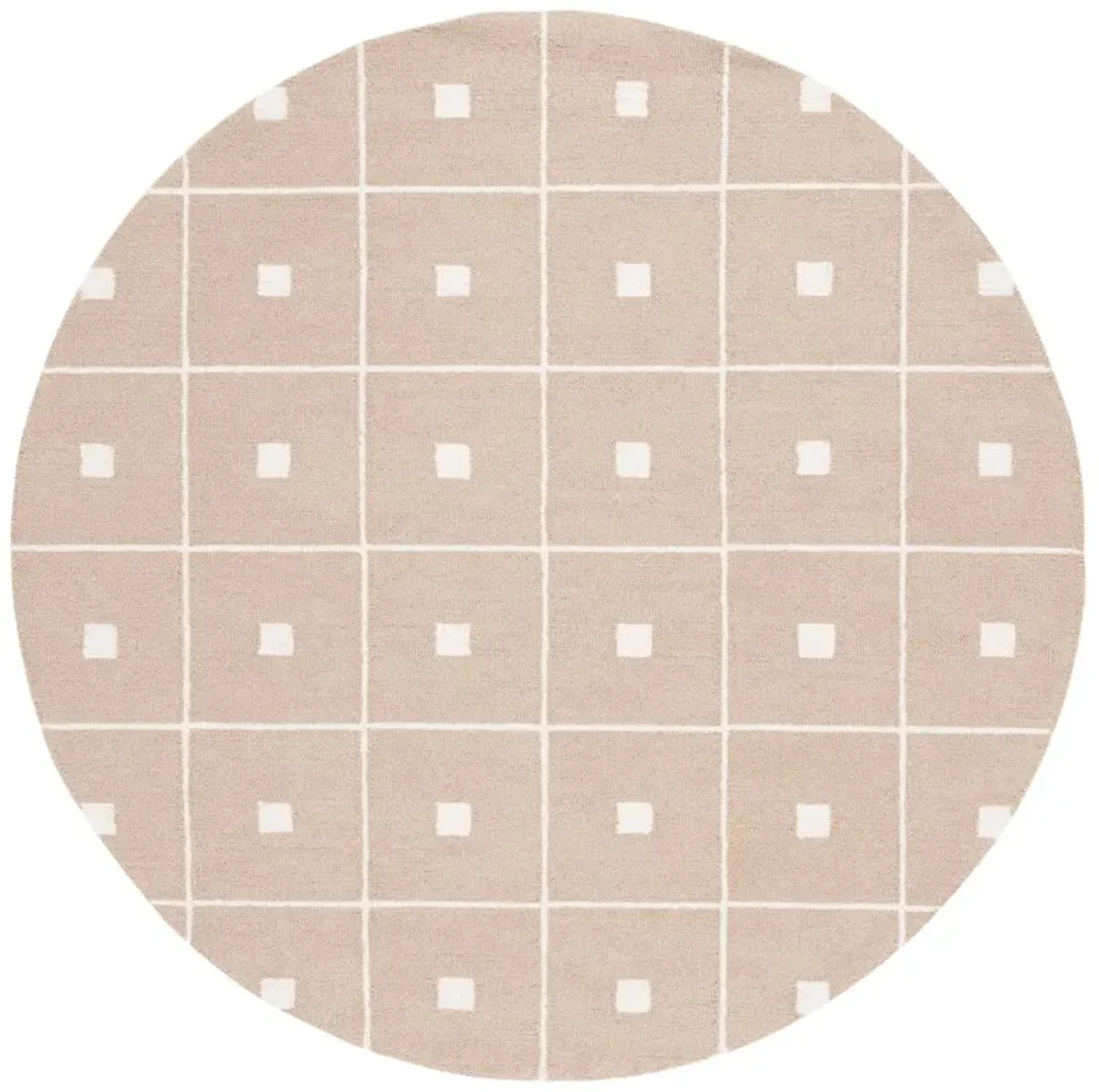 Checker Board Rug, Beige/Ivory