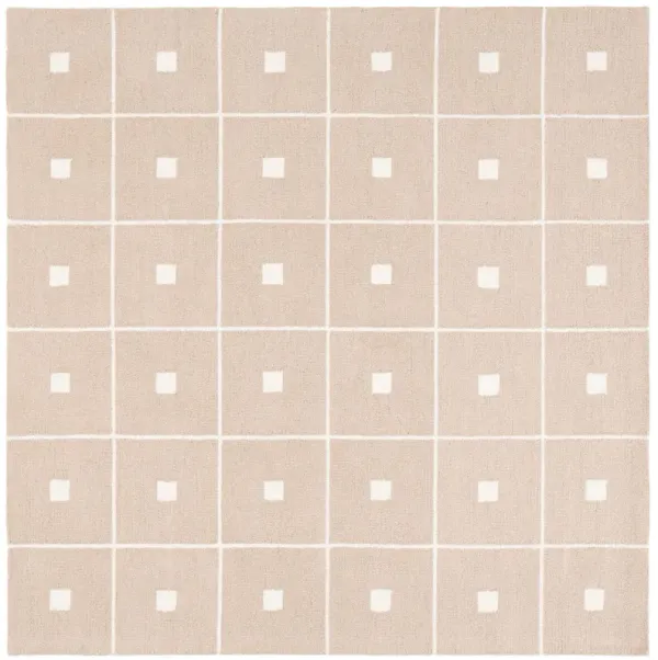 Checker Board Rug, Beige/Ivory