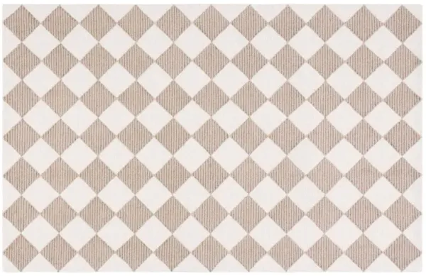 Diamond Tufted Rug, Natural/Beige