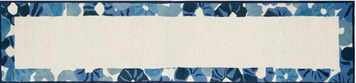 Poppy Rug, Azurite Blue