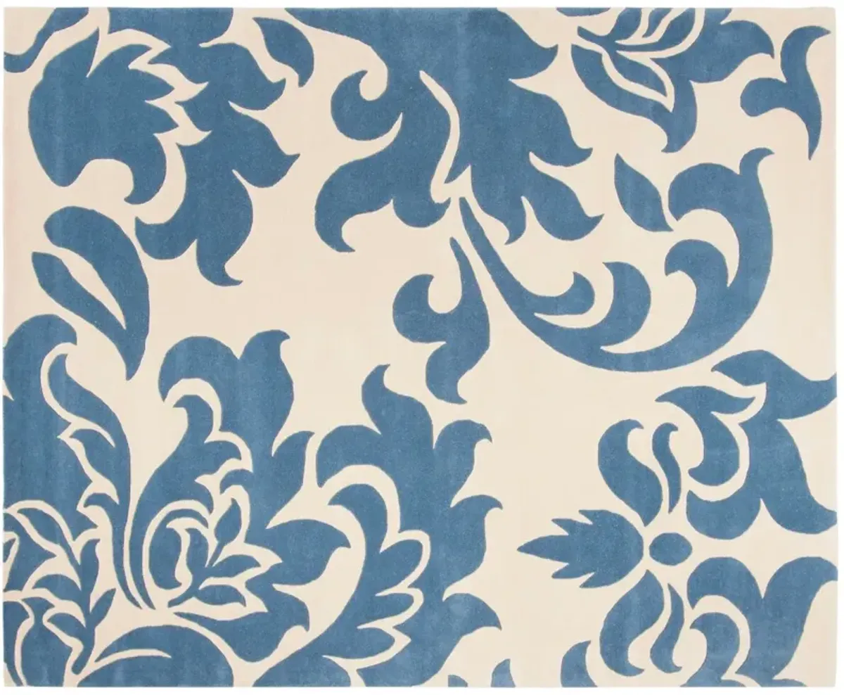 Fleur Rug, Blue Suede
