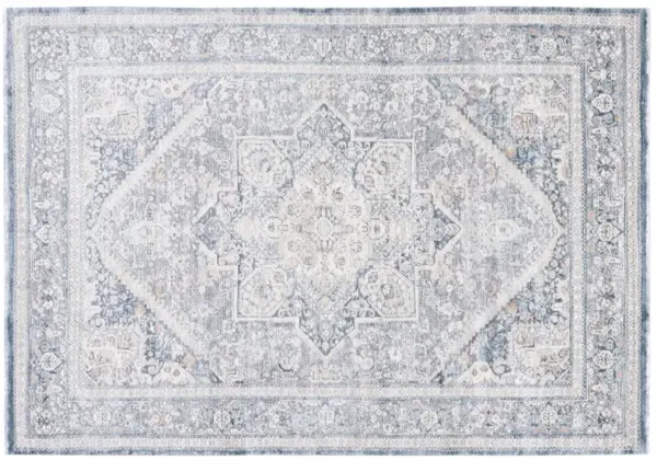 Lake Rug, Cream/Blue