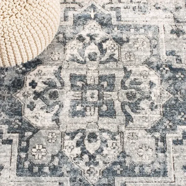 Teagan Rug, Navy/Ivory