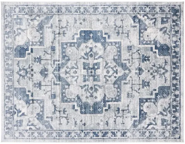 Teagan Rug, Navy/Ivory