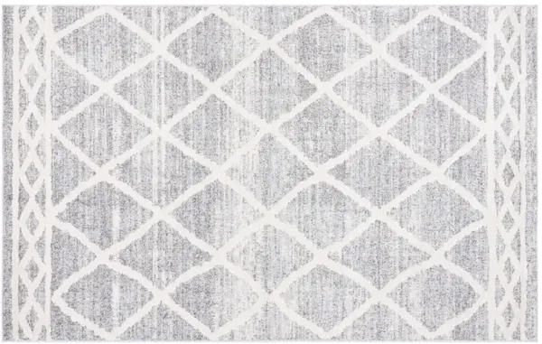Lucia Marns Shag Rug, Grey/Ivory