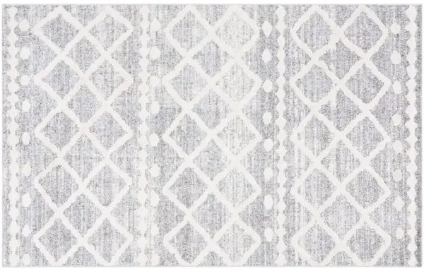 Lucia Pax Shag Rug, Grey/Ivory