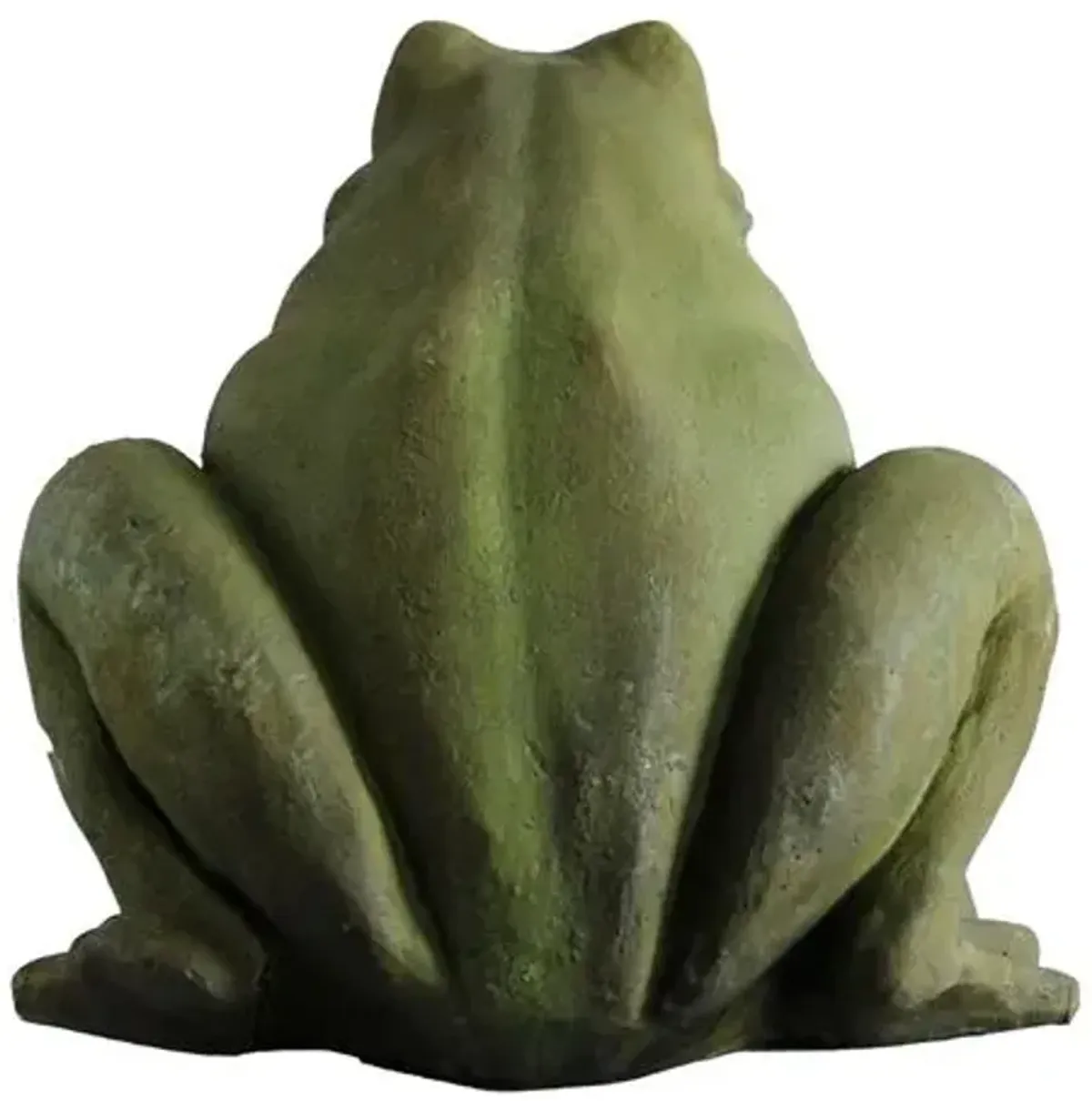 12" Fuogo Frog Outdoor Statue - Verde - Handcrafted - Green