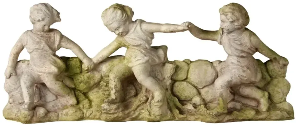 Joy of Youth Wall Plaque, White Moss