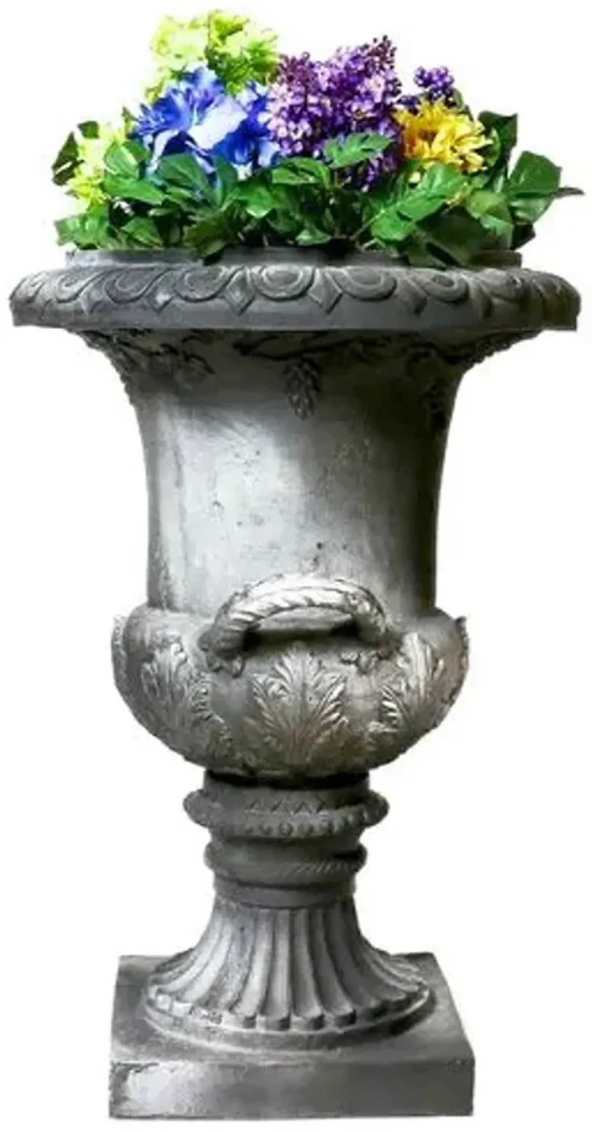 31" Campania Handle Urn - Black