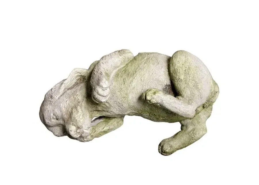 7" Playing Puppy Outdoor Statue - Beige