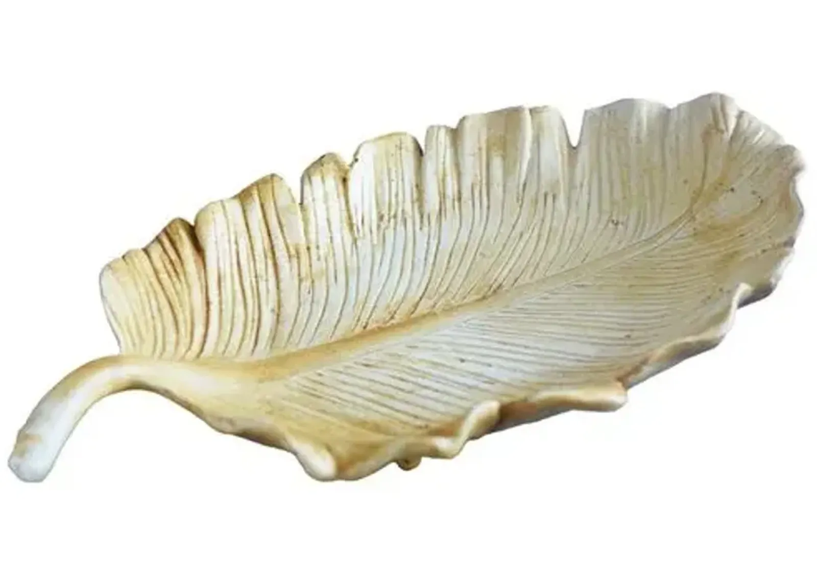 Desert Leaf Outdoor Plate - Pompeii - Handcrafted - Yellow