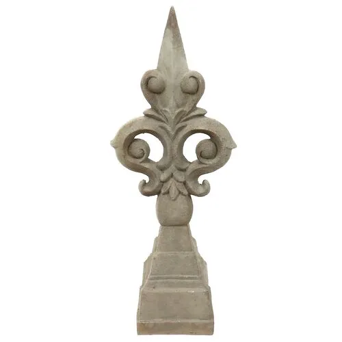 31" Orleans Finial - Colonial Stone - Handcrafted - Gray