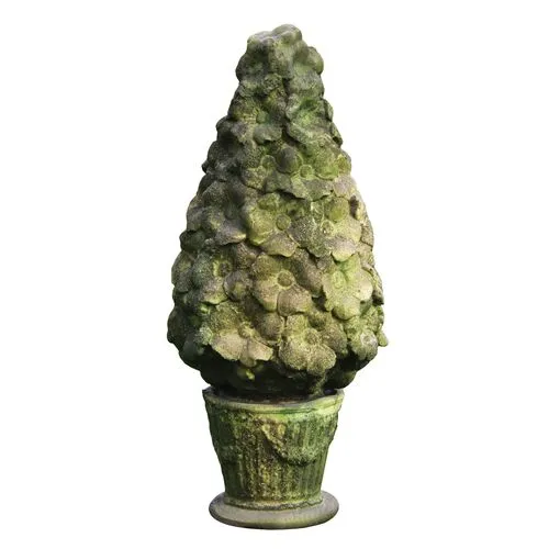 25" Empire Topiary - Verde - Handcrafted - Green