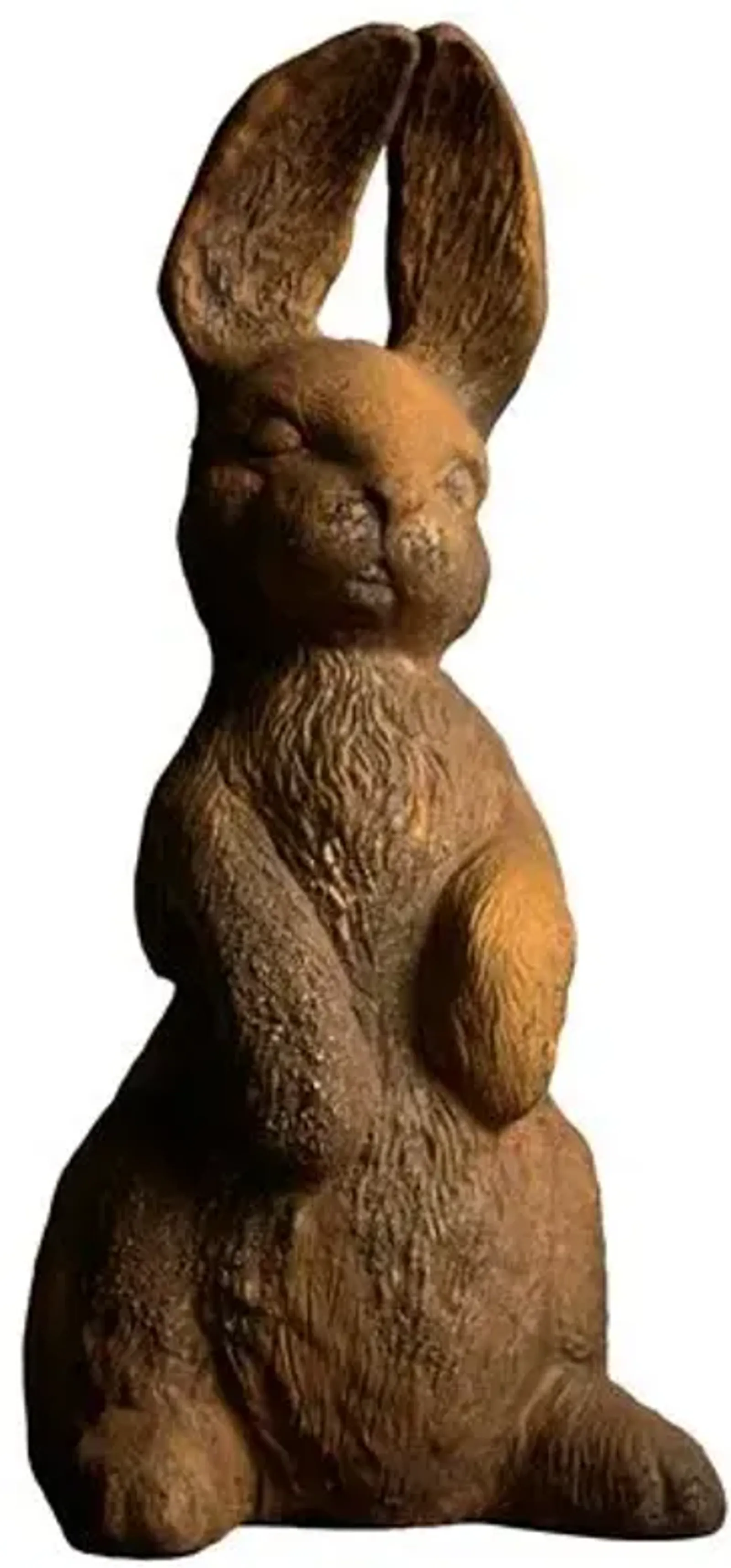 18" Wyler Rabbit Outdoor Statue - Sandstone - Handcrafted - Brown