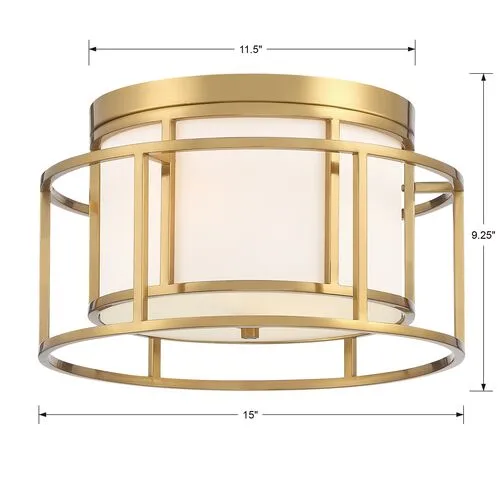 Hulton Ceiling Mount - Luxe Gold - Crystorama