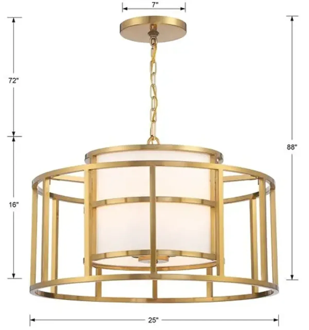 Hulton Chandelier,Luxe Gold - Crystorama