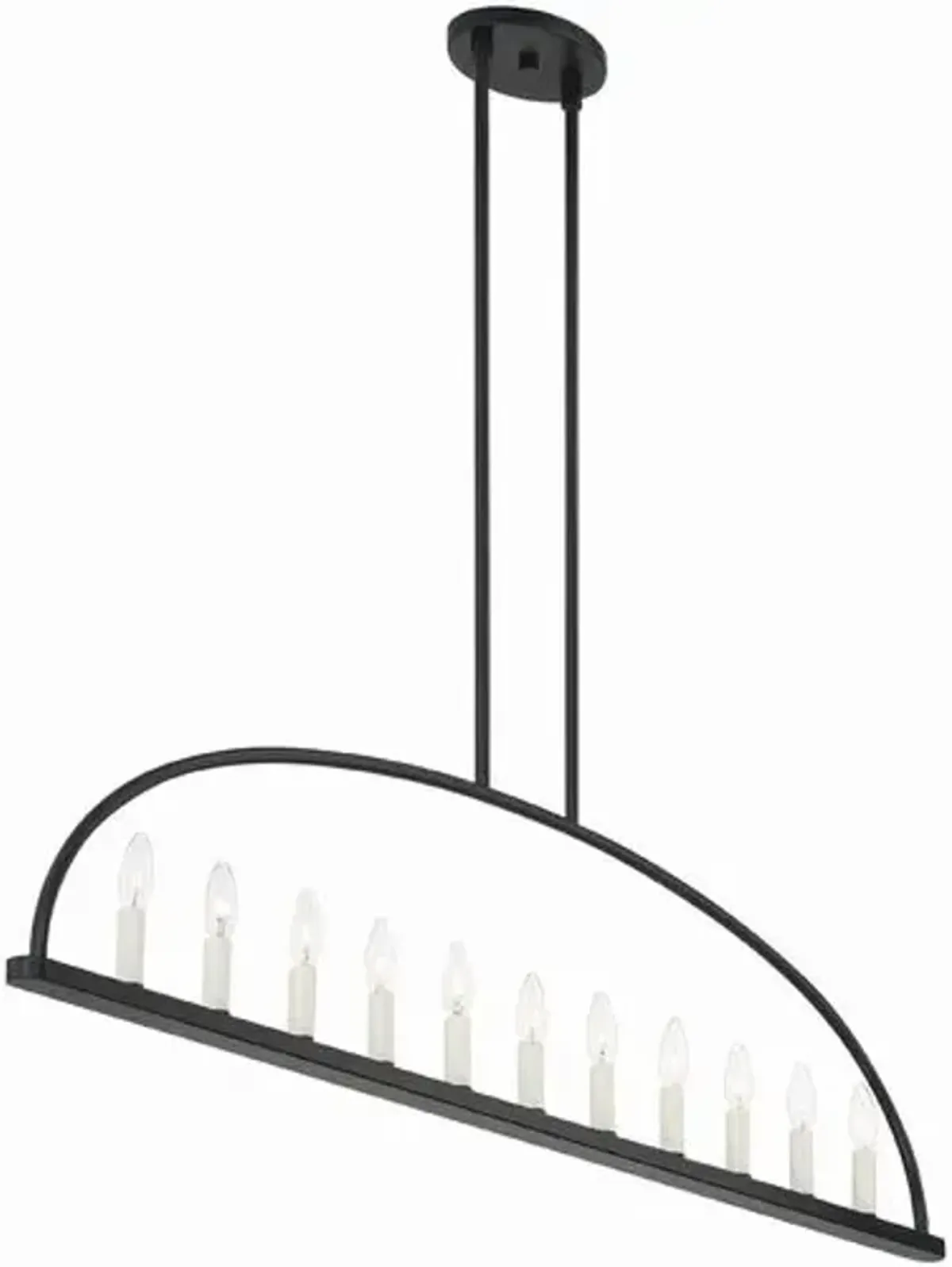 Abbott Linear Chandelier - Crystorama - Black