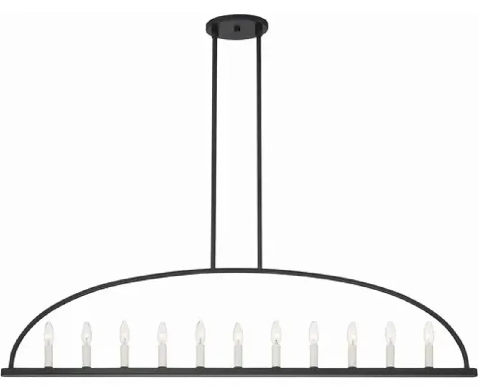 Abbott Linear Chandelier - Crystorama - Black